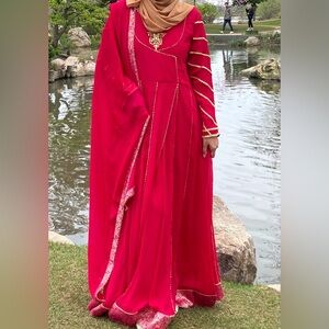 Angarkha Anarkali Kurti Set